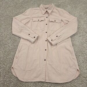 L.L. Bean Signature Archive 1958 Chamois Tunic Cloth Shirt Pale Pink Women's M
